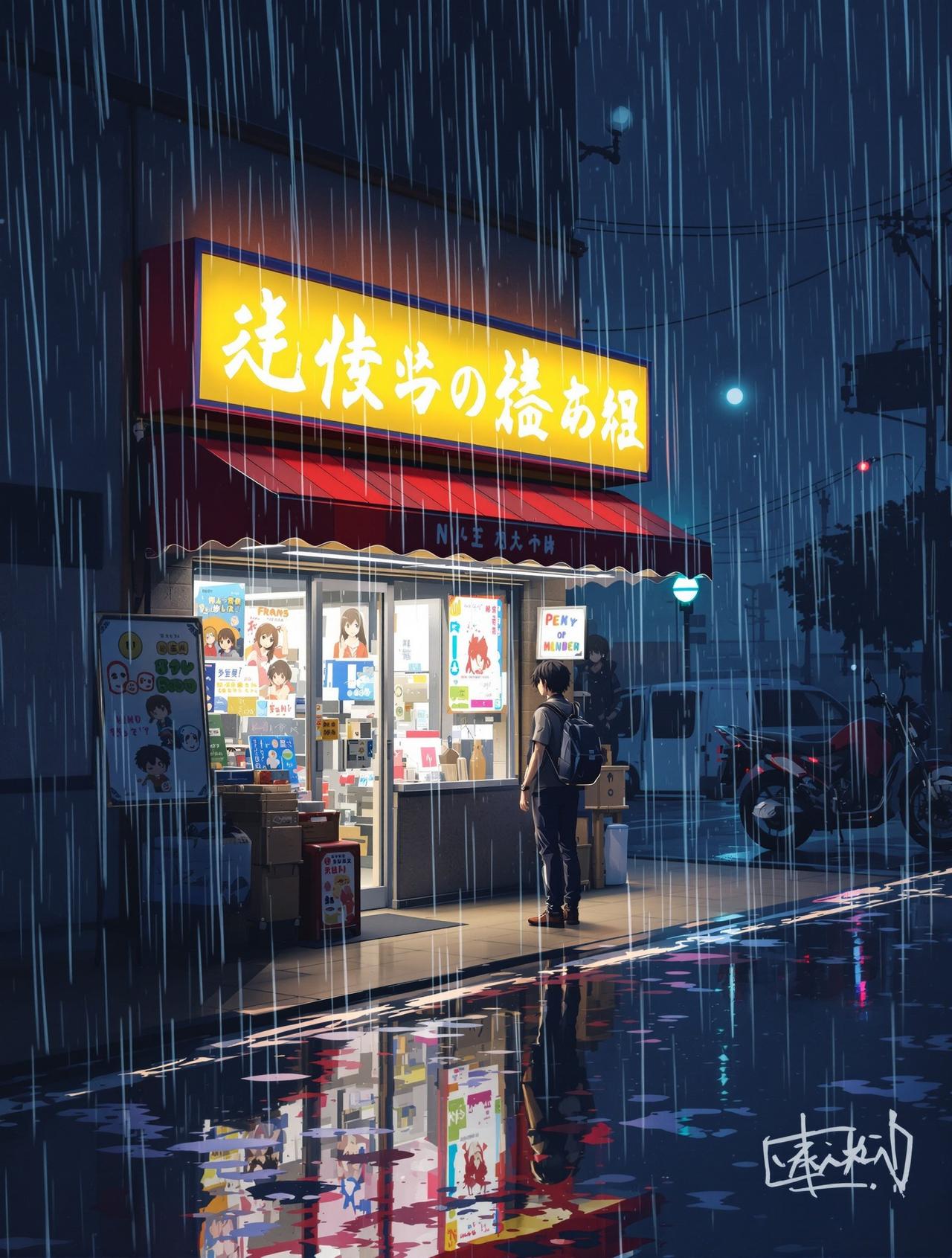 雨夜便利店 - 百合ai短剧都市情感类竖屏短剧