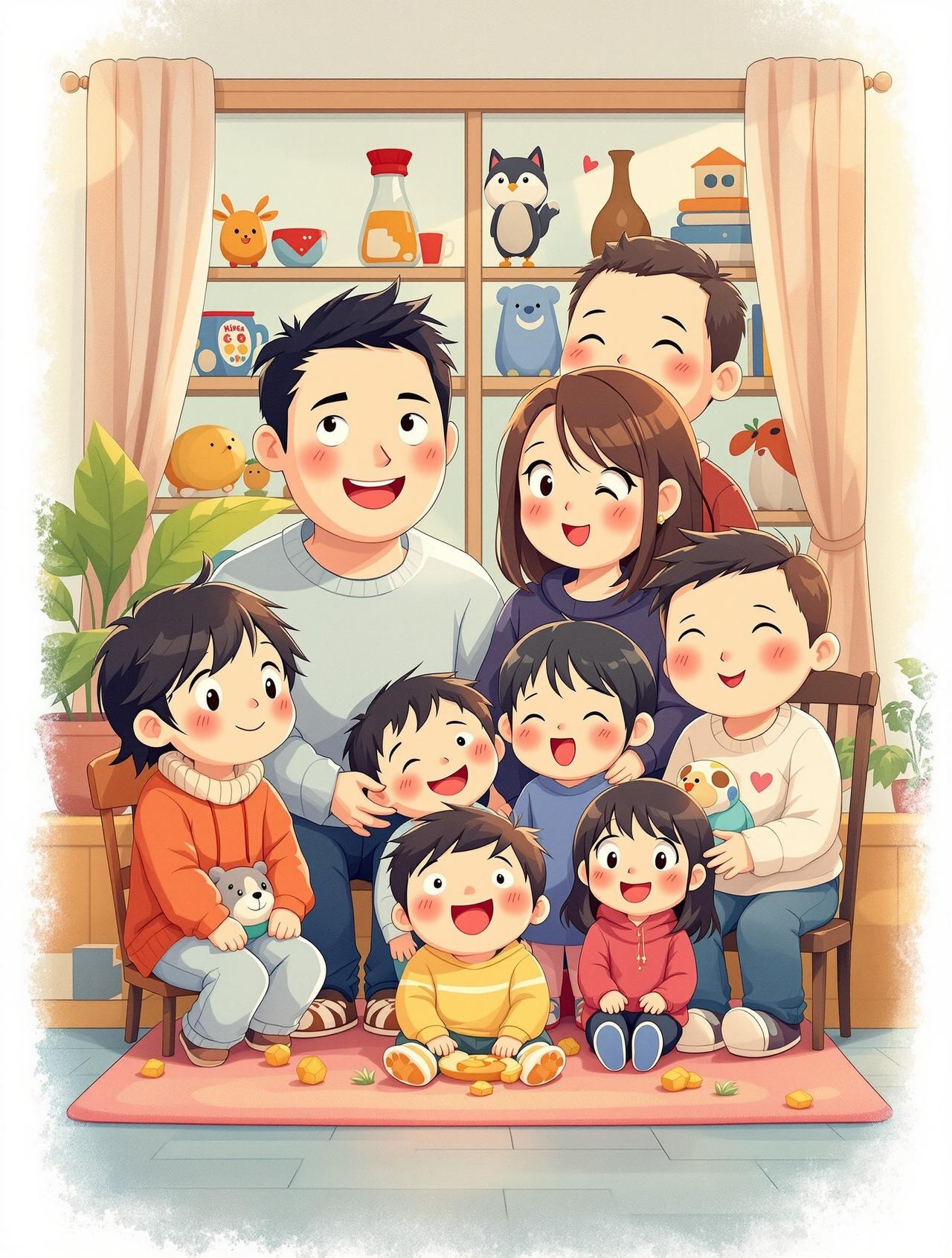 搞笑一家人 - 百合ai短剧搞笑日常类竖屏短剧